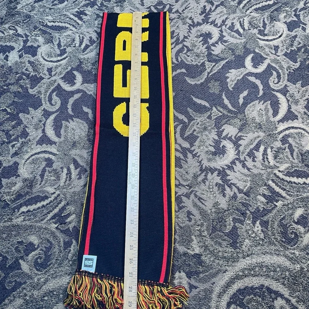 Germany Soccer Football Scarf Licensed New Black Yellow Double Sided New A